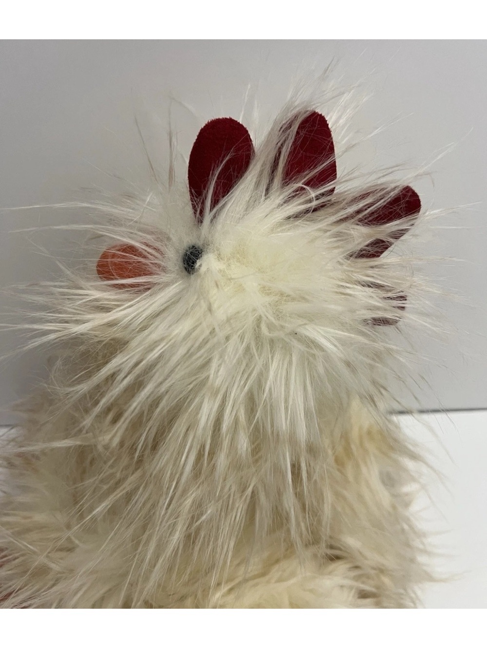 Jellycat Chelsea Chicken Rooster Plush Toy 11" Pet Stuffed Animal Fuzzy Silkie - Picture 5 of 14